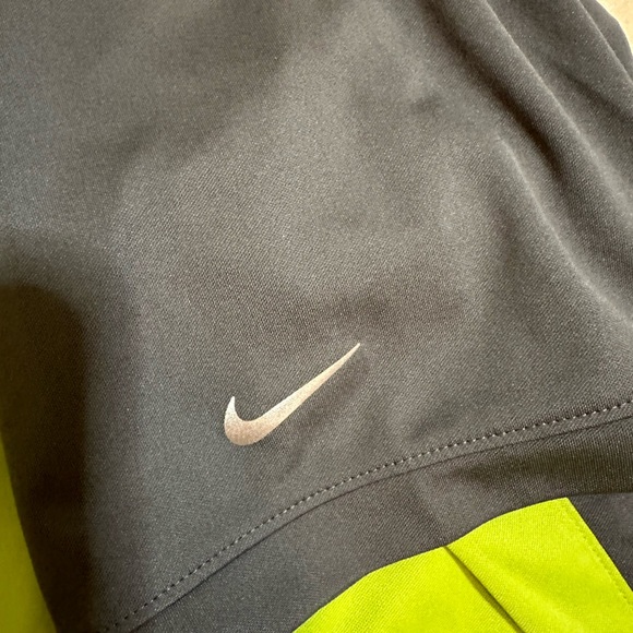 Nike Golf Mens‎ Dri Fit Short Sleeve Golf Polo Neon Green Gray Size XLarge - Picture 10 of 11